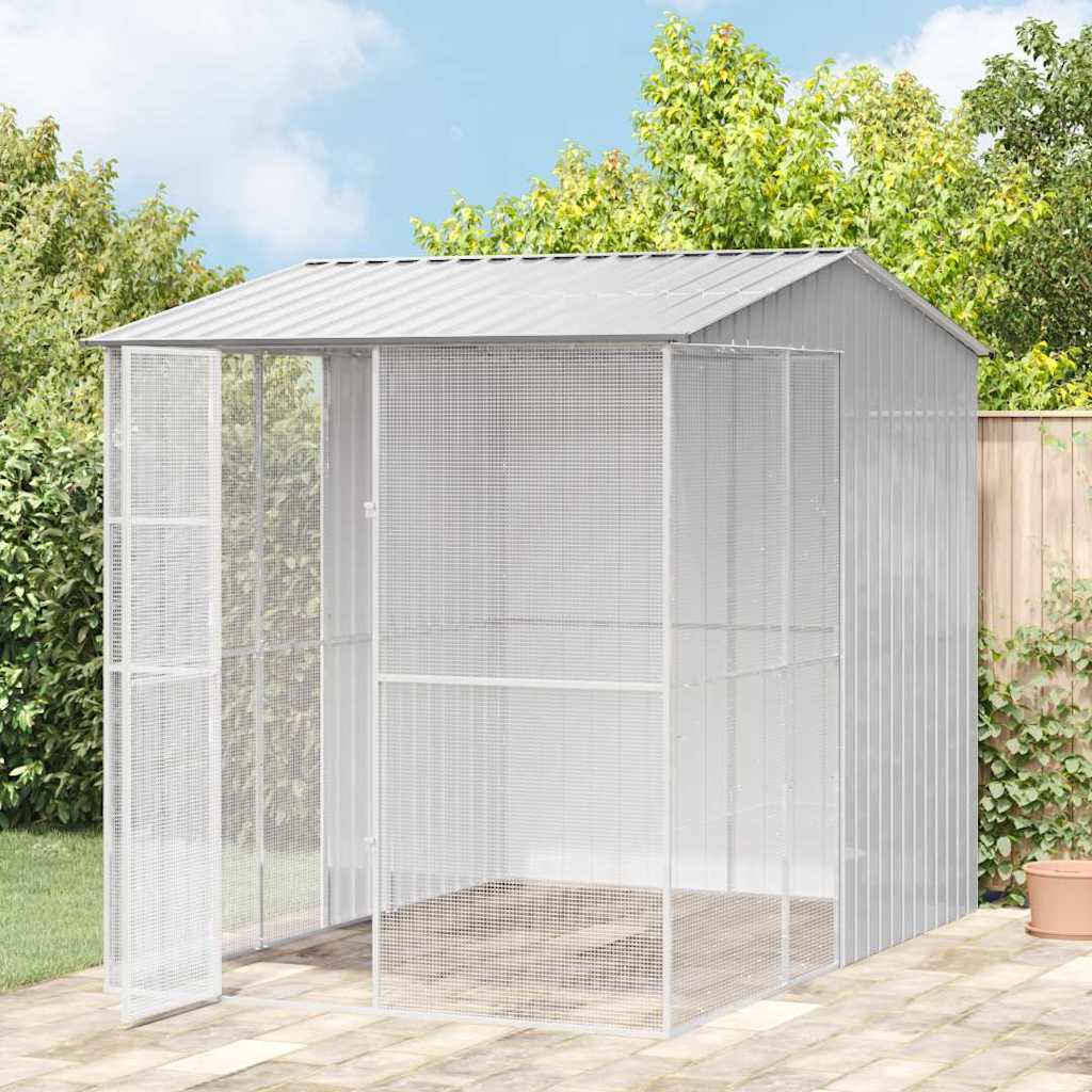Vogelkooi Grijs 215 x 310 x 247 cm Gegalvaniseerd staal