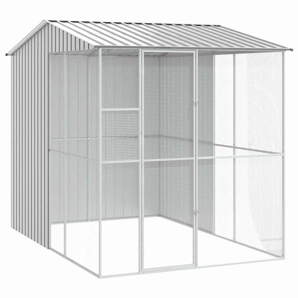 Vogelkooi Grijs 215 x 310 x 247 cm Gegalvaniseerd staal