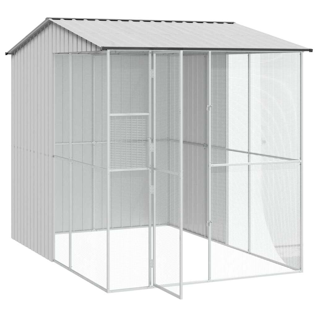 Vogelkooi Grijs 215 x 310 x 247 cm Gegalvaniseerd staal