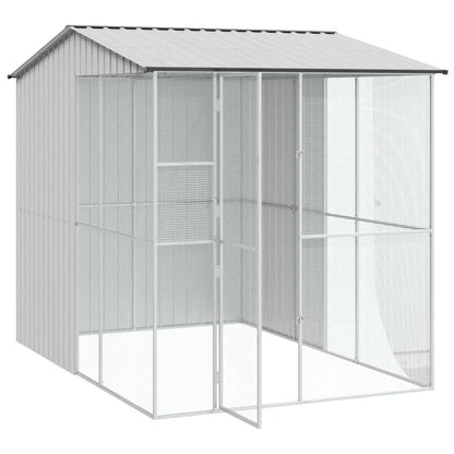 Vogelkooi Grijs 215 x 310 x 247 cm Gegalvaniseerd staal