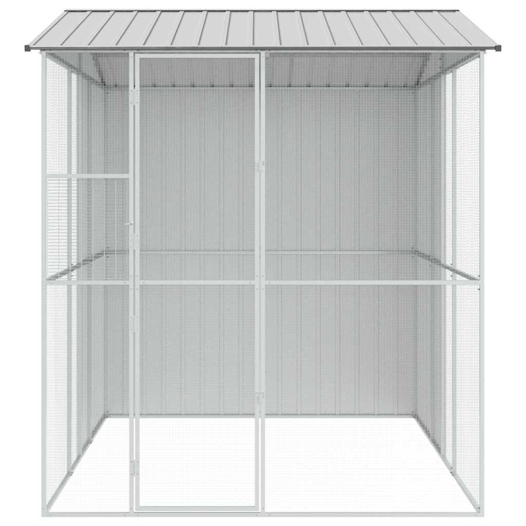 Vogelkooi Grijs 215 x 310 x 247 cm Gegalvaniseerd staal