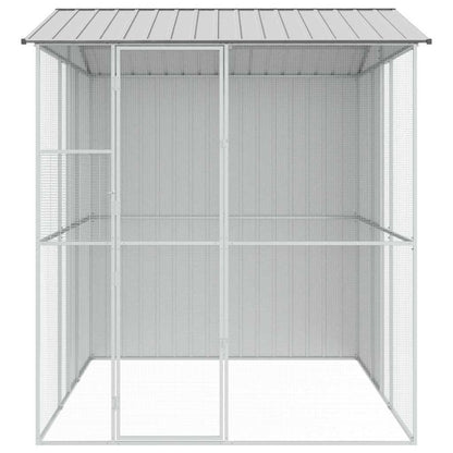 Vogelkooi Grijs 215 x 310 x 247 cm Gegalvaniseerd staal
