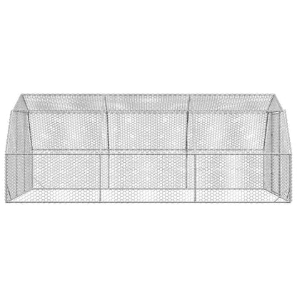 Kippenren 2,5x6x2,25 m gegalvaniseerd staal