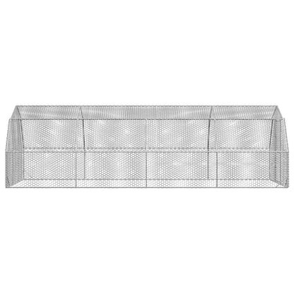 Kippenren 2,5x8x2,25 m gegalvaniseerd staal