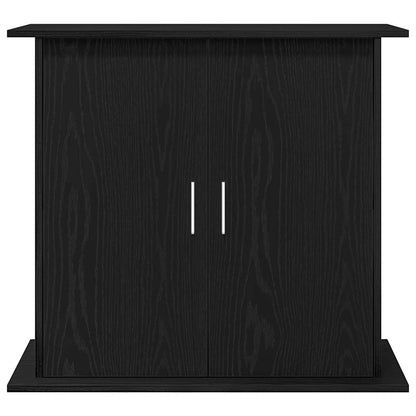 Aquariumstandaard 81x36x73 cm spaanplaat zwart eikenkleurig