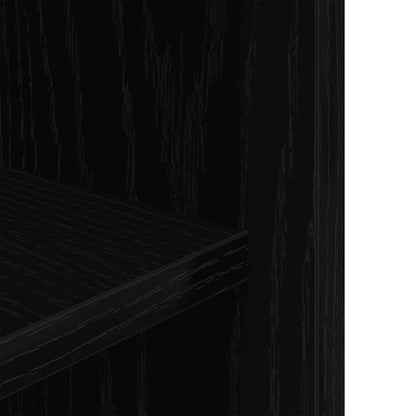 Aquariumstandaard 75x36x72,5 cm bewerkt hout zwart eikenkleurig