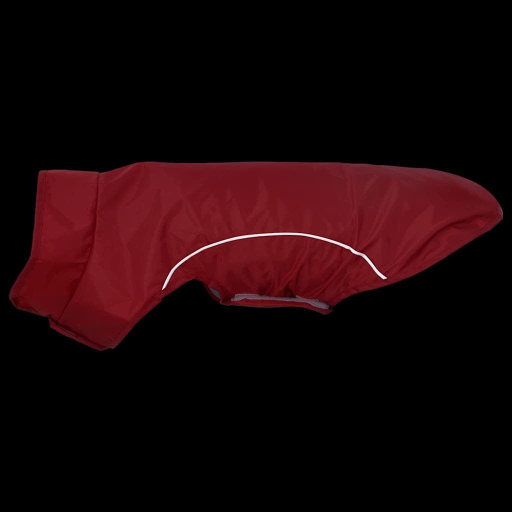 Hondenregenjas met reflecterende strips polyester rood XS