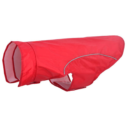Hondenregenjas met reflecterende strepen Polyester Rood XL