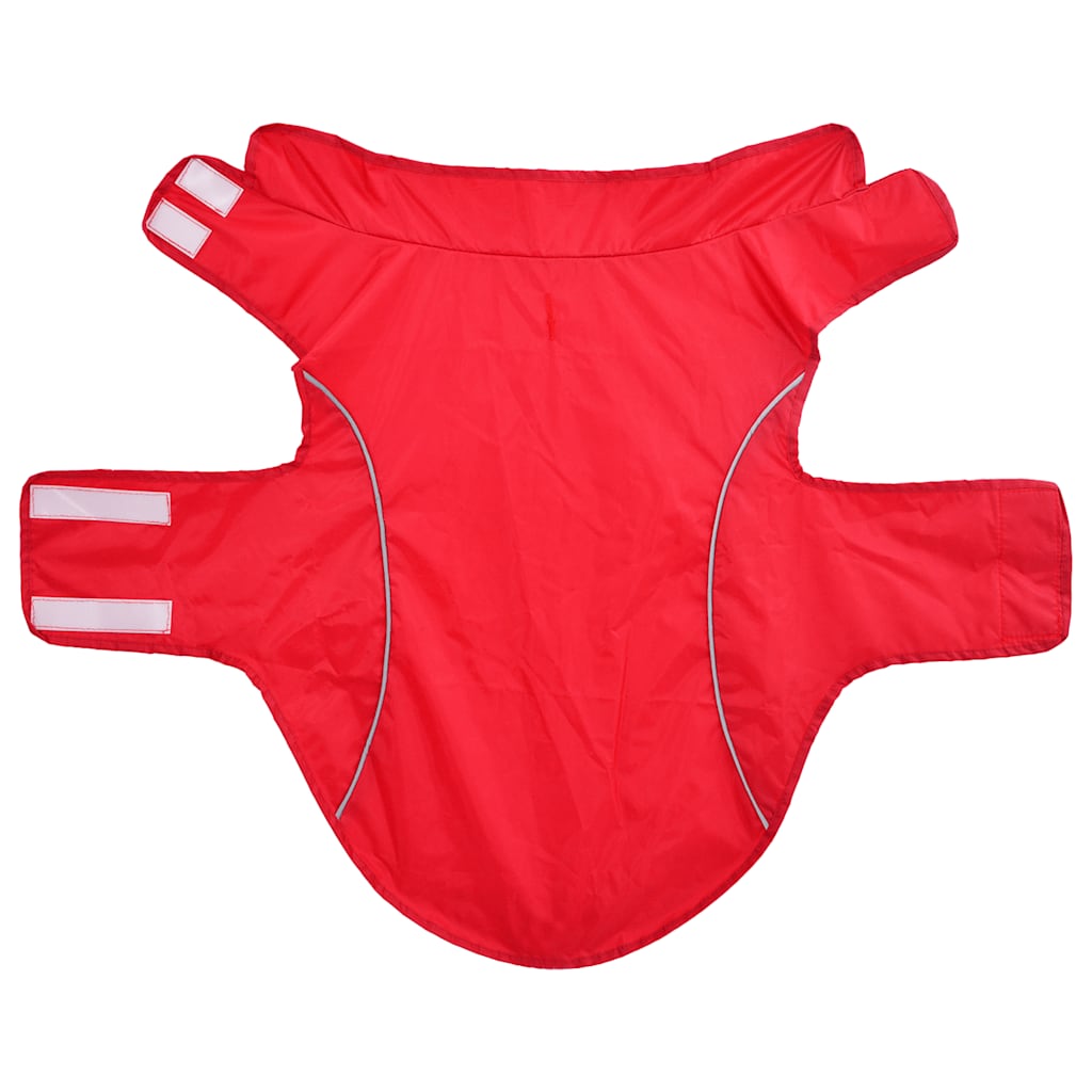 Hondenregenjas met reflecterende strepen Polyester Rood XL