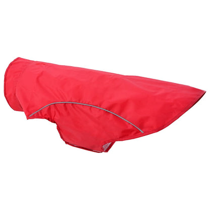 Hondenregenjas met reflecterende strepen Polyester Rood XL