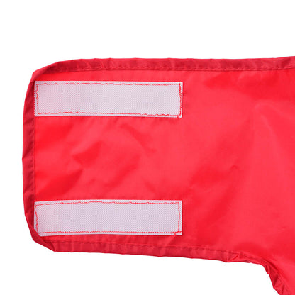 Hondenregenjas met reflecterende strepen Polyester Rood XL