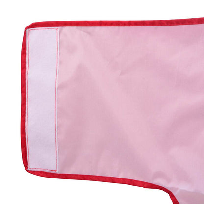 Hondenregenjas met reflecterende strips polyester rood 3XL