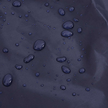 Hondenregenjas met reflecterende strips polyester marineblauw M