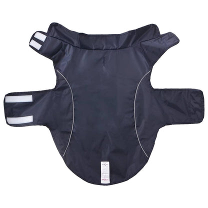 Hondenregenjas met reflecterende strips polyester blauw XL