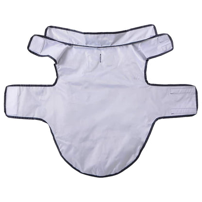 Hondenregenjas met reflecterende strips polyester blauw XL