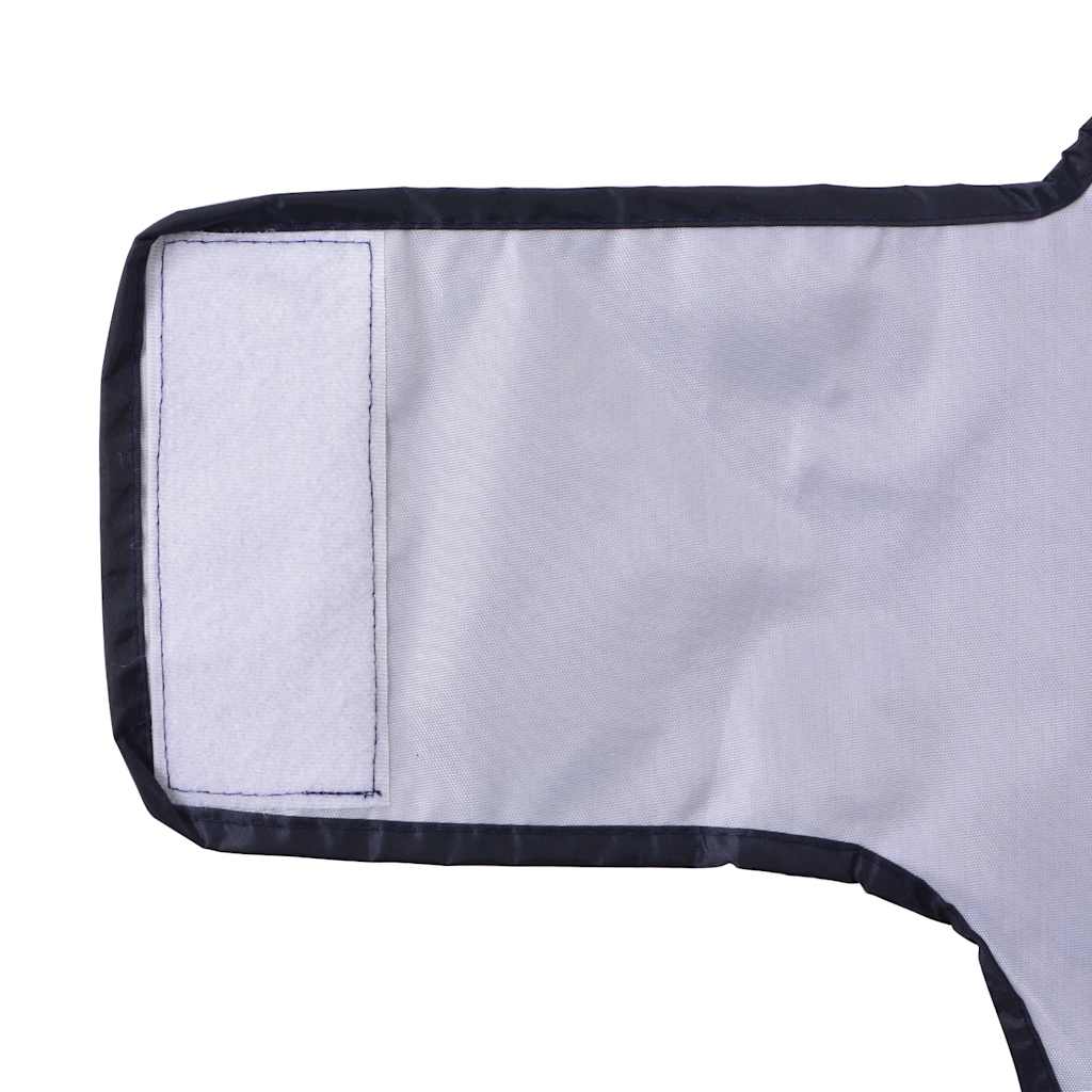 Hondenregenjas met reflecterende strips polyester blauw XL