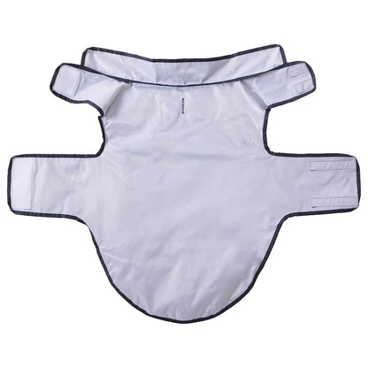 Hondenregenjas met reflecterende strips polyester blauw 2XL