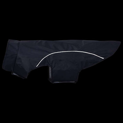 Hondenregenjas met reflecterende strips polyester blauw 2XL