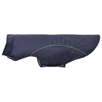 Hondenregenjas met reflecterende strips polyester blauw 4XL