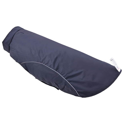 Hondenregenjas met reflecterende strips polyester blauw 4XL