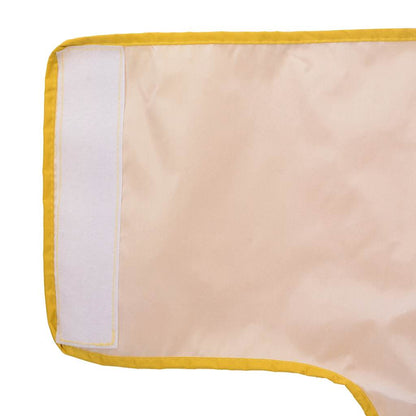 Hondenregenjas met reflecterende strips polyester geel L