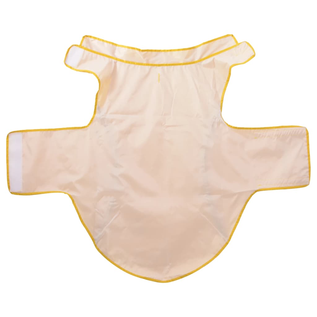 Hondenregenjas met reflecterende strips polyester geel 3XL