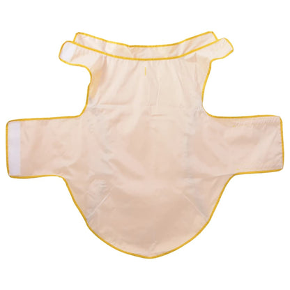 Hondenregenjas met reflecterende strips polyester geel 3XL