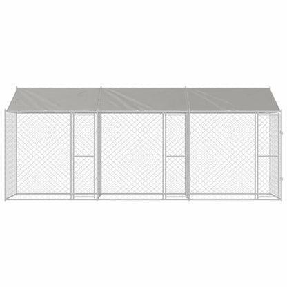 Hondenbench Zilver 600 x 200 x 256 cm Gegalvaniseerd staal