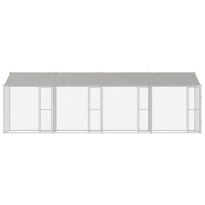 Hondenbench Zilver 800 x 200 x 256 cm Gegalvaniseerd staal