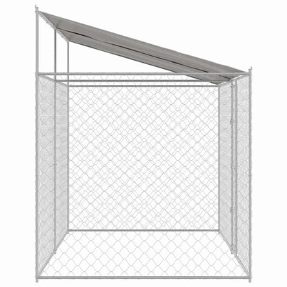Hondenbench Zilver 400 x 200 x 256 cm Gegalvaniseerd staal