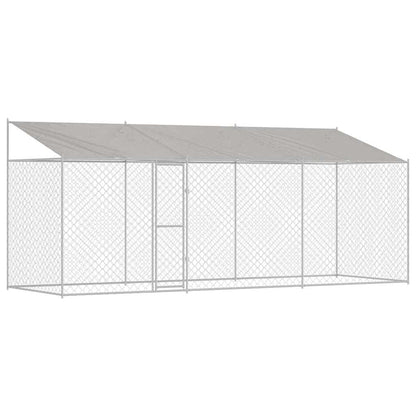 Hondenbench Zilver 600 x 200 x 256 cm Gegalvaniseerd staal