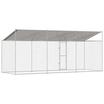 Hondenbench Zilver 600 x 200 x 256 cm Gegalvaniseerd staal