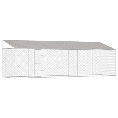 Hondenbench Zilver 800 x 200 x 256 cm Gegalvaniseerd staal