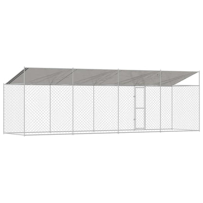 Hondenbench Zilver 800 x 200 x 256 cm Gegalvaniseerd staal