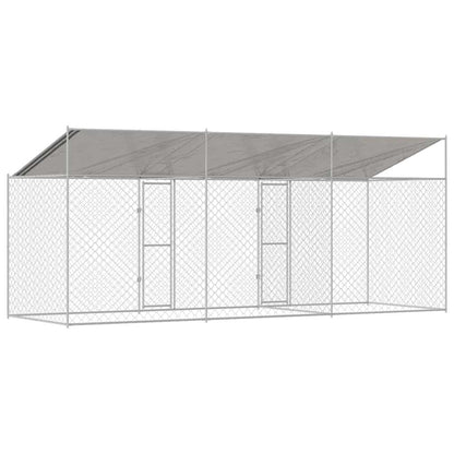 Hondenbench Zilver 600 x 200 x 256 cm Gegalvaniseerd staal