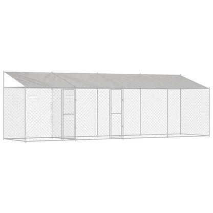 Hondenbench Zilver 800 x 200 x 256 cm Gegalvaniseerd staal