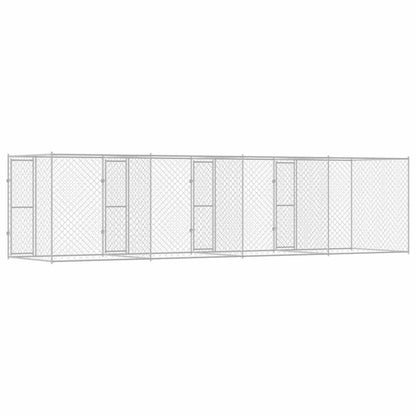 Hondenbench Zilver 800 x 200 x 200 cm Gegalvaniseerd staal