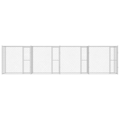 Hondenbench Zilver 800 x 200 x 200 cm Gegalvaniseerd staal