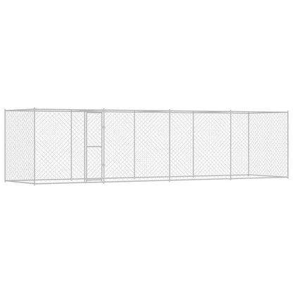 Hondenbench Zilver 800 x 200 x 256 cm Gegalvaniseerd staal
