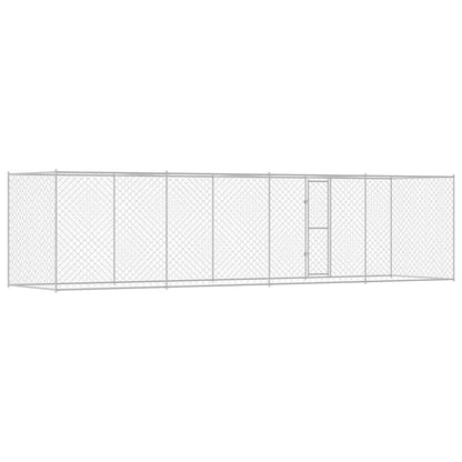 Hondenbench Zilver 800 x 200 x 256 cm Gegalvaniseerd staal