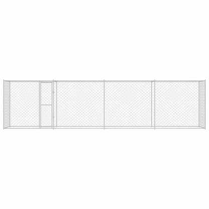 Hondenbench Zilver 800 x 200 x 256 cm Gegalvaniseerd staal