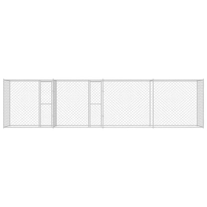 Hondenbench Zilver 800 x 200 x 200 cm Gegalvaniseerd staal
