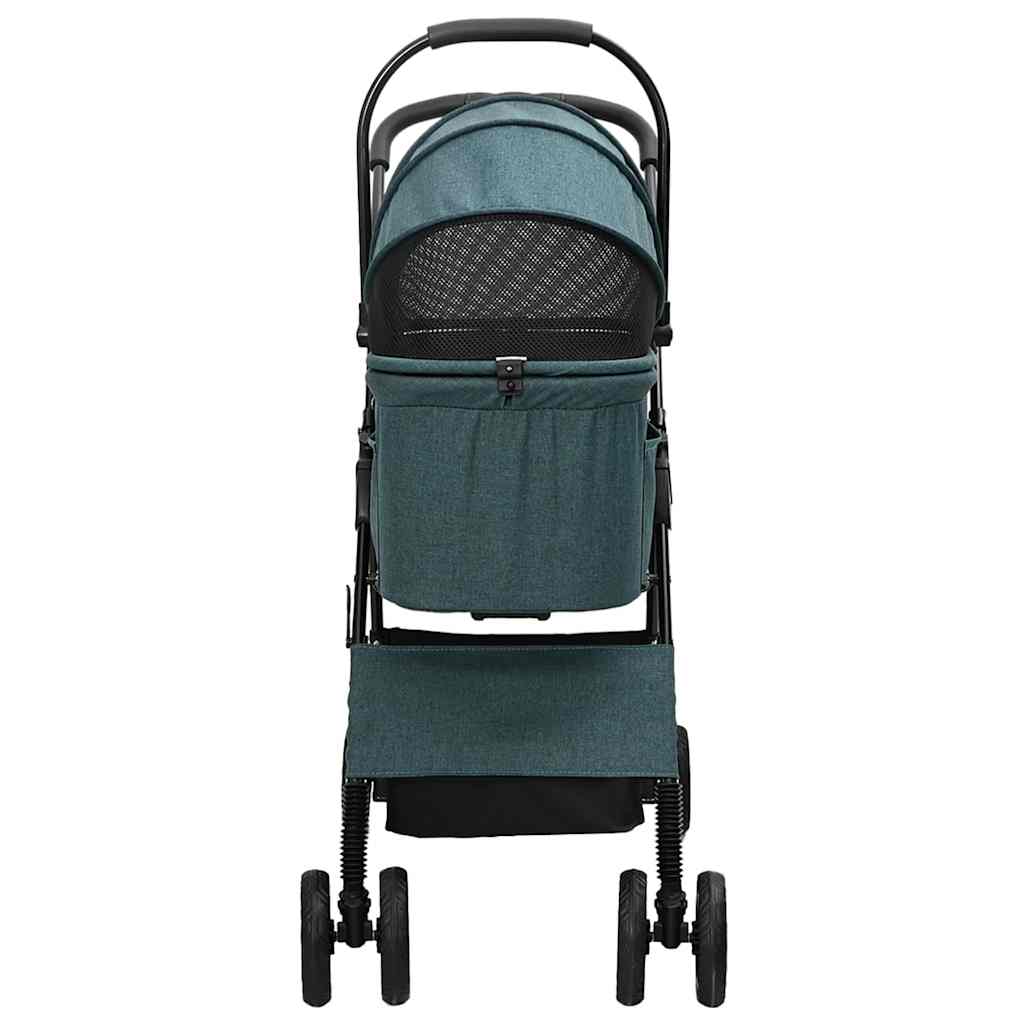 Opvouwbare Huisdierenwagen Verstelbaar Groen 81 x 47 x 99 cm