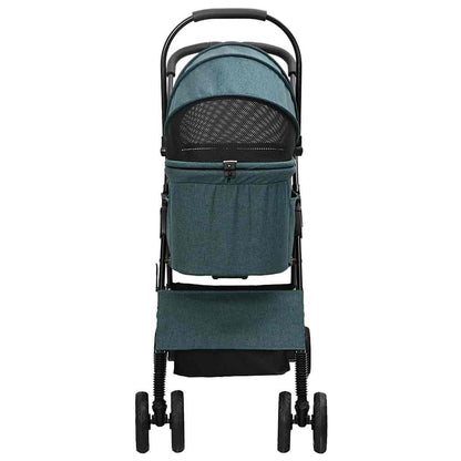 Opvouwbare Huisdierenwagen Verstelbaar Groen 81 x 47 x 99 cm