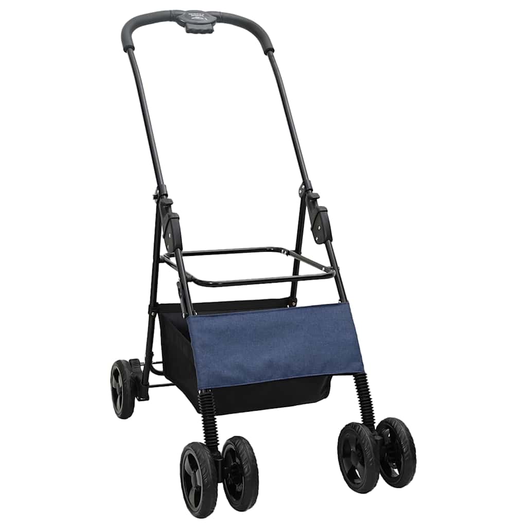 Opvouwbare Huisdierenwagen Verstelbaar Blauw 81 x 47 x 99 cm