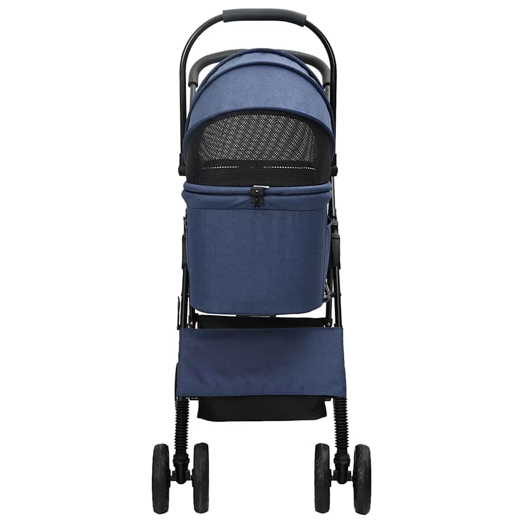 Opvouwbare Huisdierenwagen Verstelbaar Blauw 81 x 47 x 99 cm