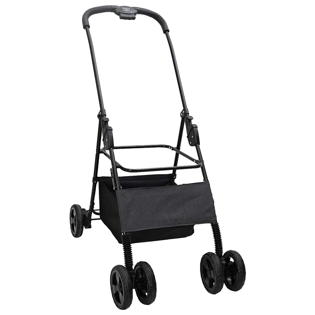 Opvouwbare Huisdierenwagen Verstelbaar Zwart 81 x 47 x 99 cm