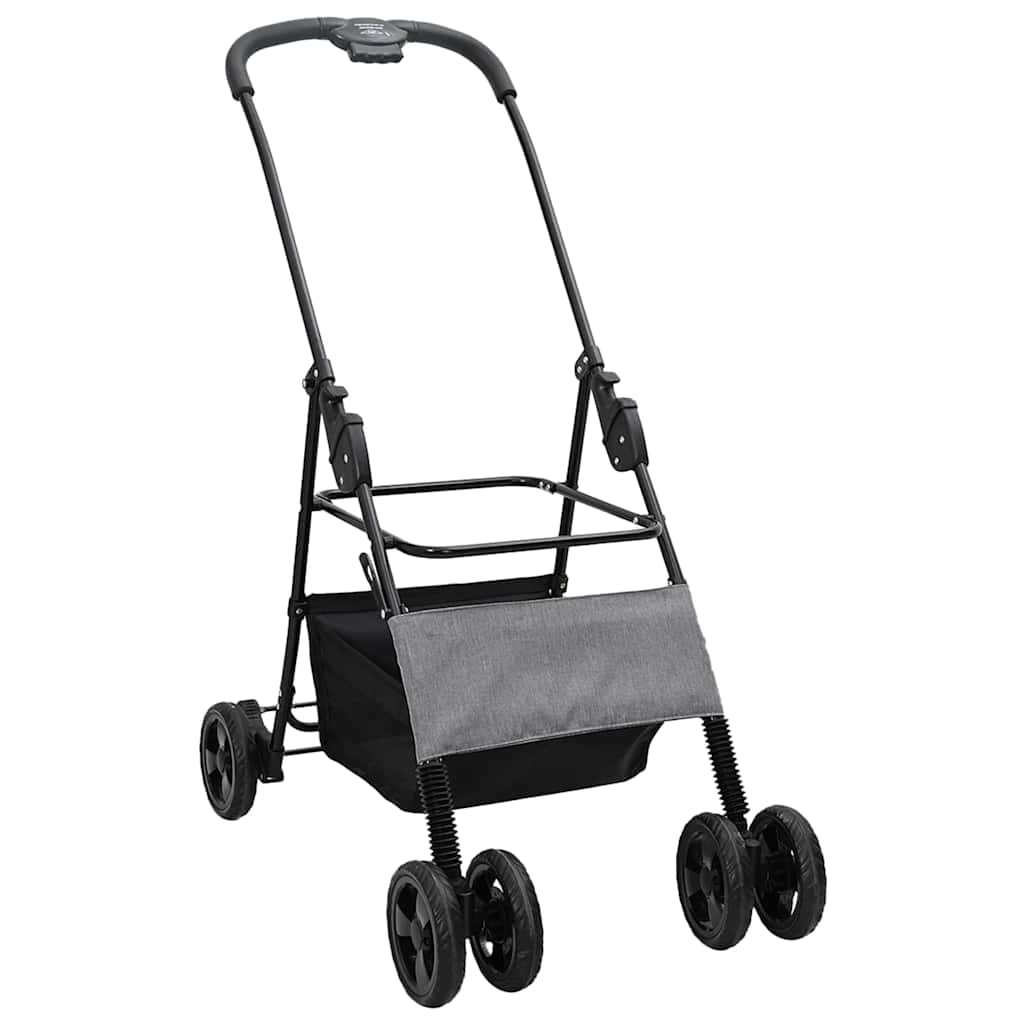 Opvouwbare Huisdierenwagen Verstelbaar Grijs 81 x 47 x 99 cm