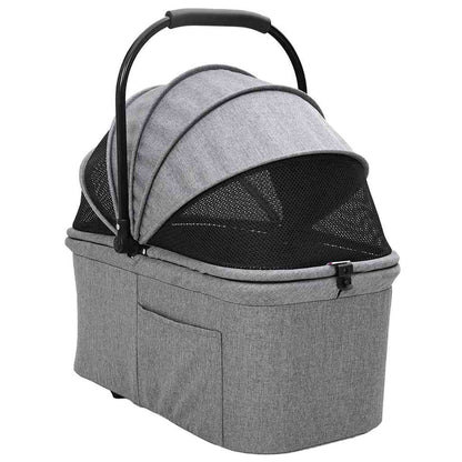 Opvouwbare Huisdierenwagen Verstelbaar Grijs 81 x 47 x 99 cm