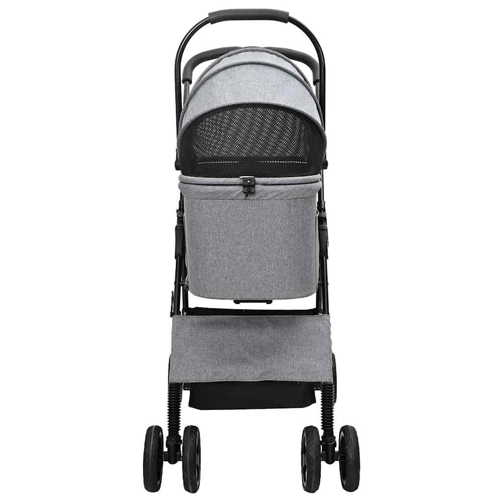 Opvouwbare Huisdierenwagen Verstelbaar Grijs 81 x 47 x 99 cm